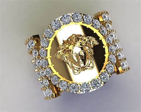 versace ring 3d zeichnung|versace ring 3D model 3D printable .